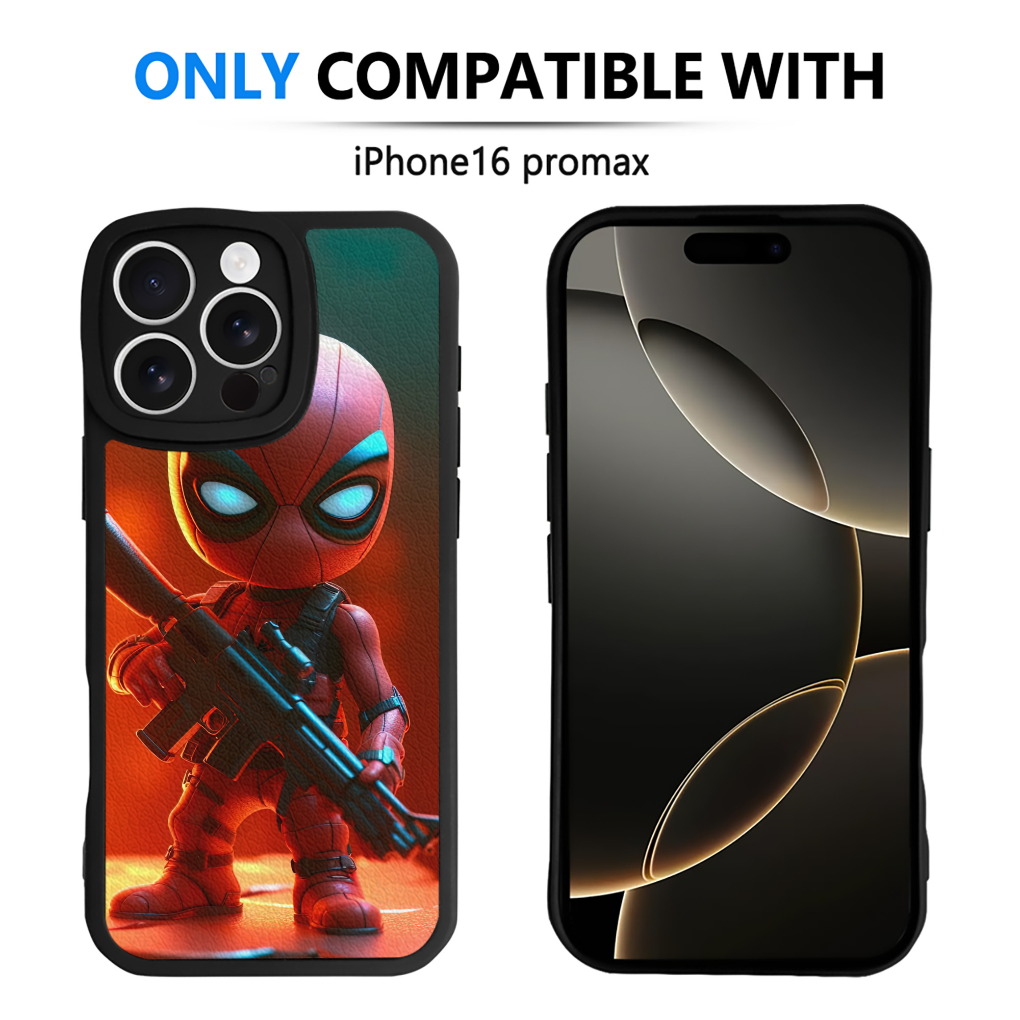 （画像用） Spider Man スパイダーマン 【iPhone 16シリーズ対応】シリコンスマホケース（レザー調） 材質：シリコン